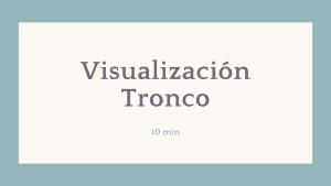 Lee más sobre el artículo Visualización Tronco